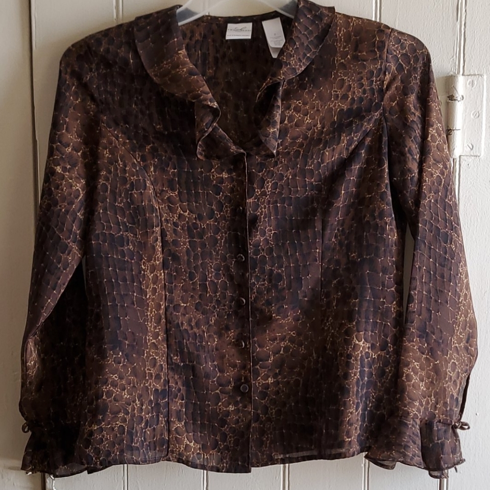 Emma James Fall Sheer Blouse